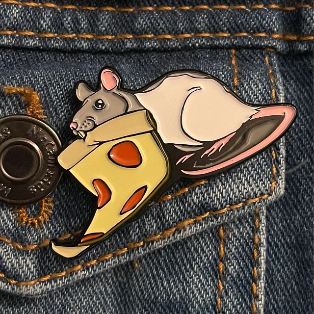 Pizza Rat Pin
